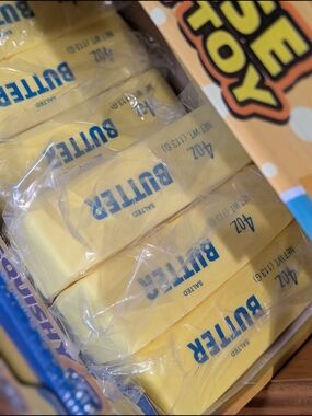 Pack of Salted Butter Squishy - Yellow Wrapped Sticks